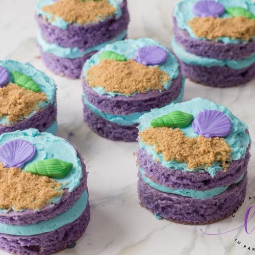 Easy Mermaid Mini Cakes