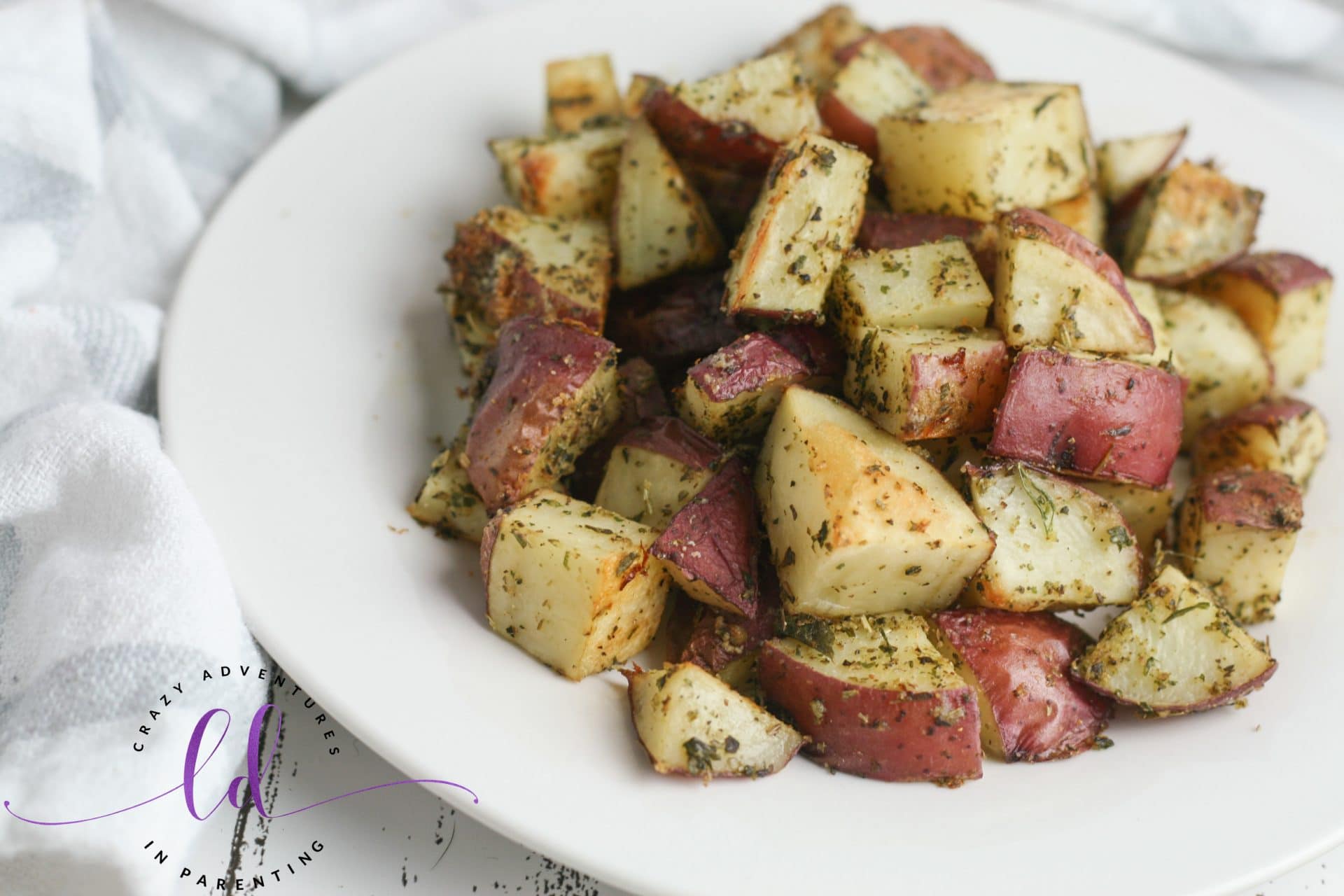 Italian Herb Roasted Potatoes Crazy Adventures in Parenting