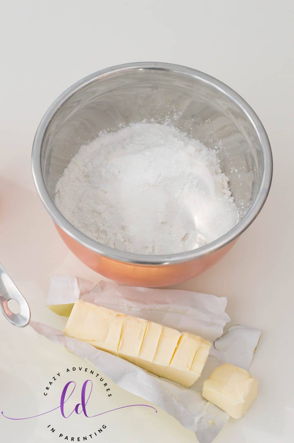 Sift Dry Ingredients for Blueberry Scones