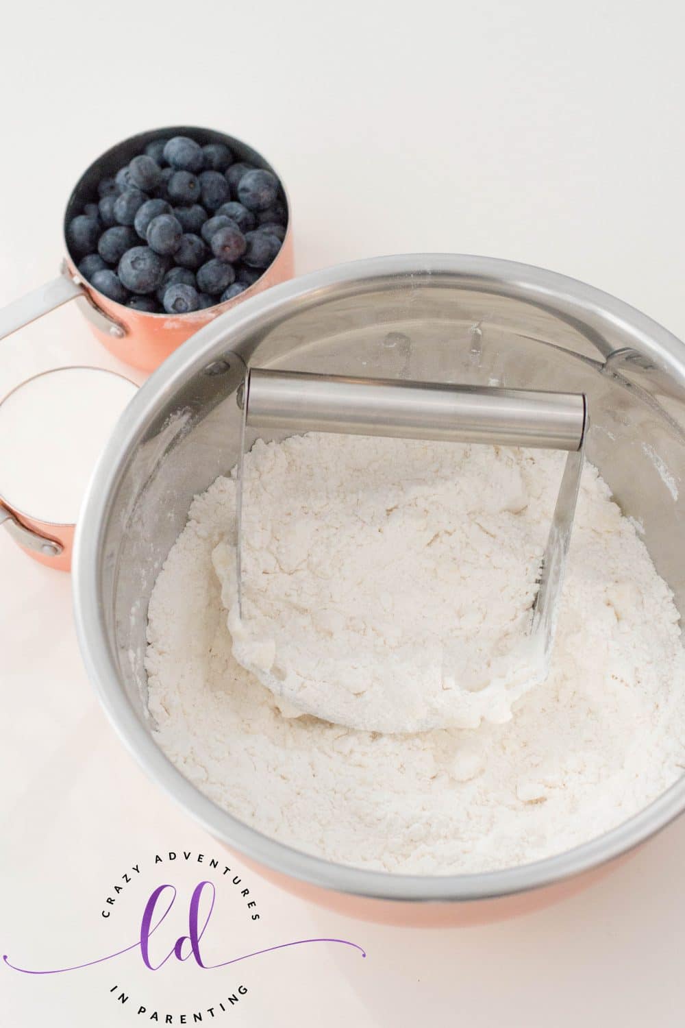 Use Pastry Cutter for Blueberry Scones