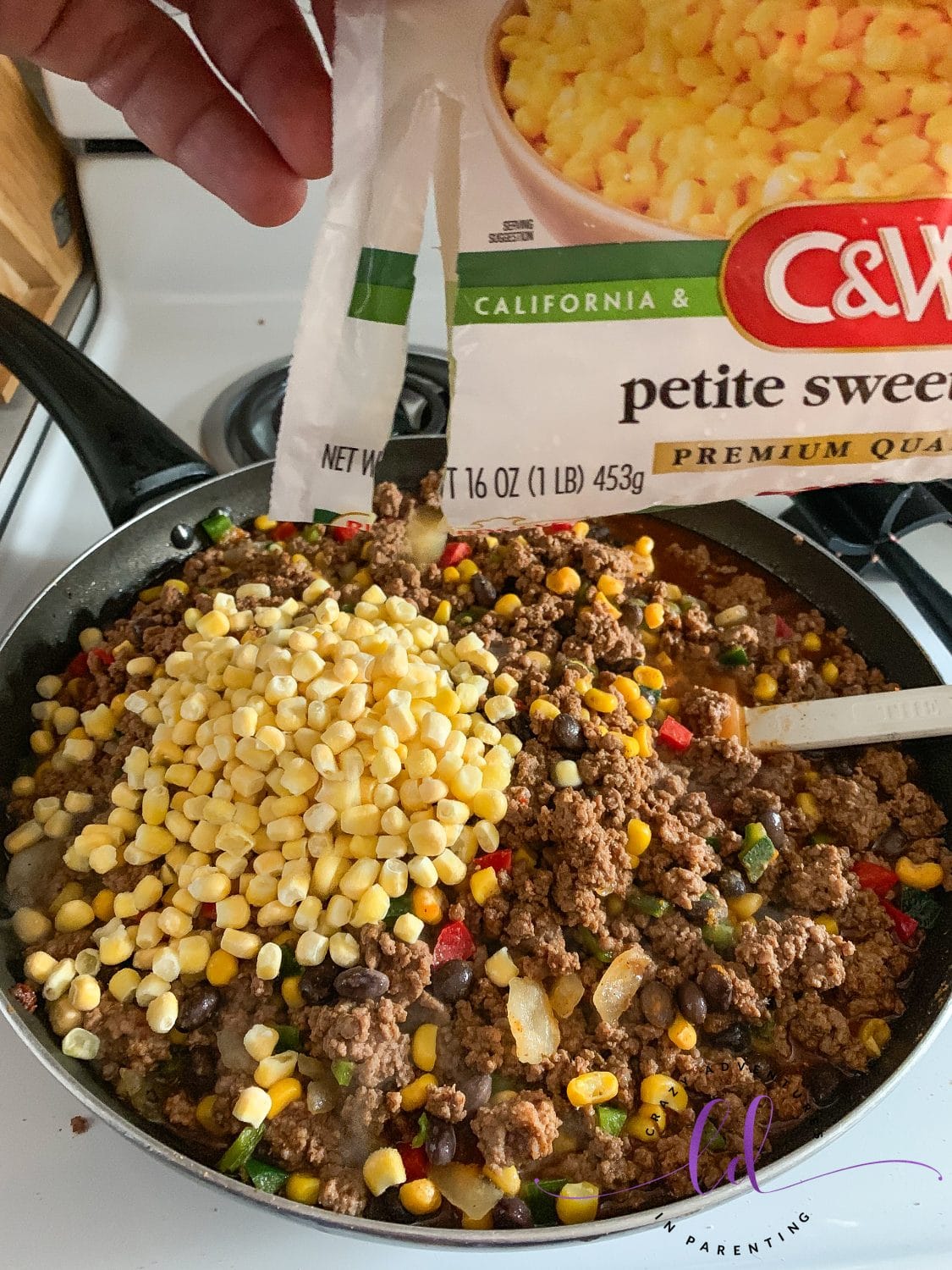 Add Corn to Best Taco Casserole Recipe