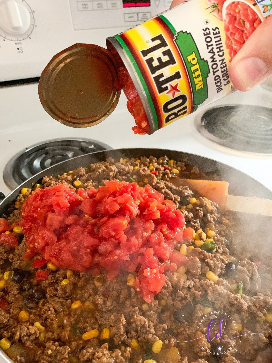 Add Rotel to Best Taco Casserole Recipe