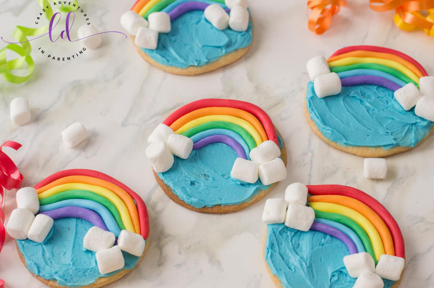 Rainbow Cookies for Spring