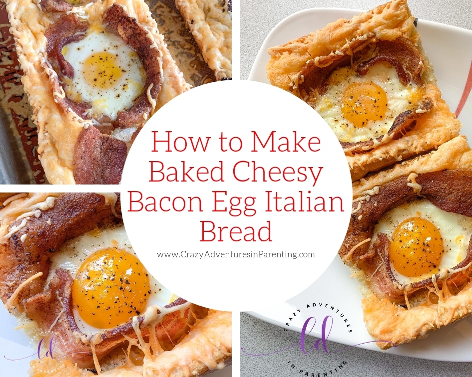 How to Make Baked Cheesy Bacon Egg Italian Bread
