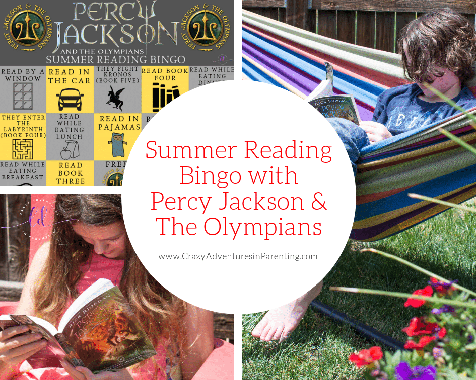 Summer Reading Bingo with Percy Jackson & the Olympians