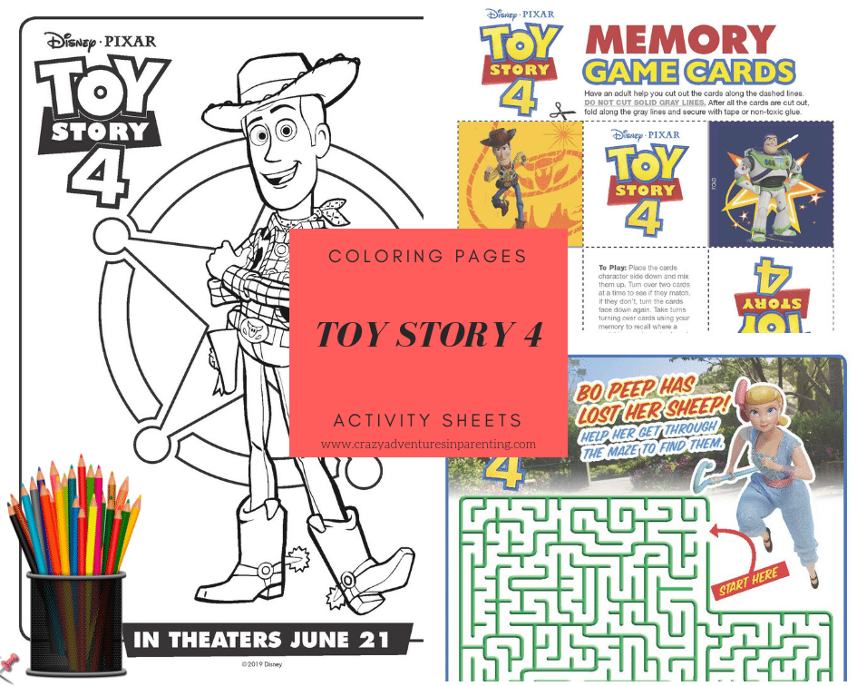 Toy Story 4 Coloring Pages and Activity Sheets to Print