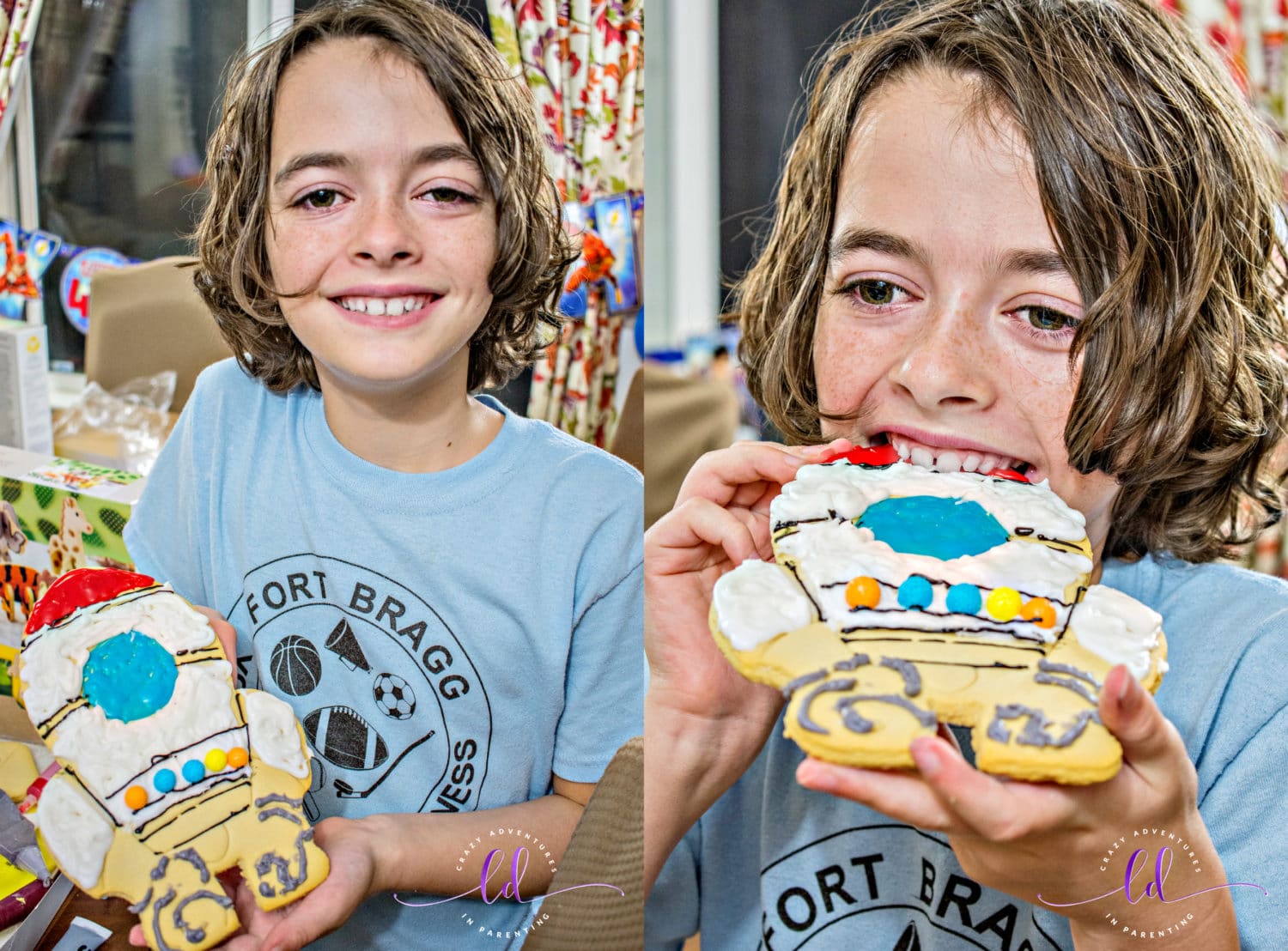 Baby Dude Enjoys Eating his decorated Wilton Cookie