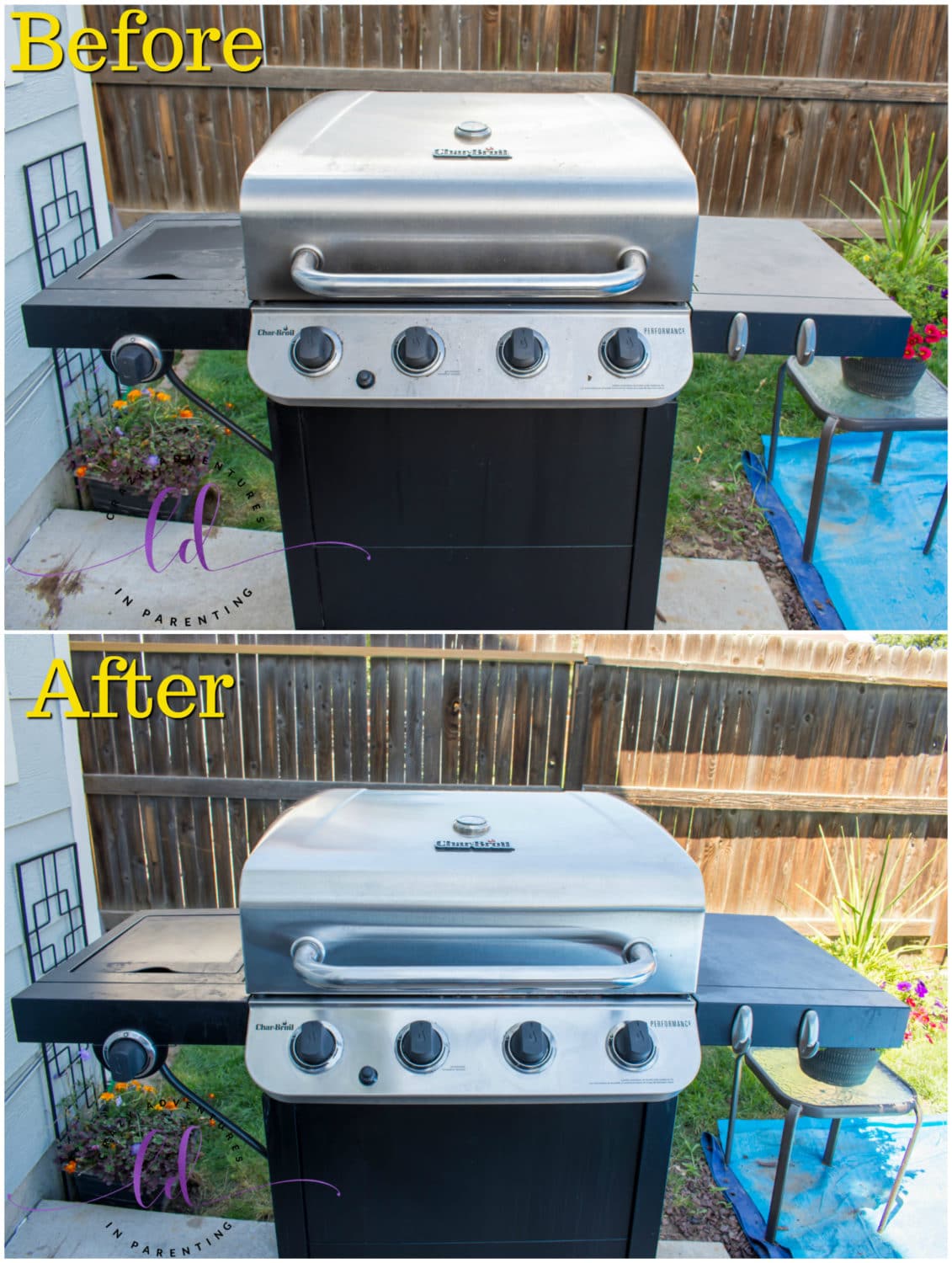 Before and After - Grill Closed