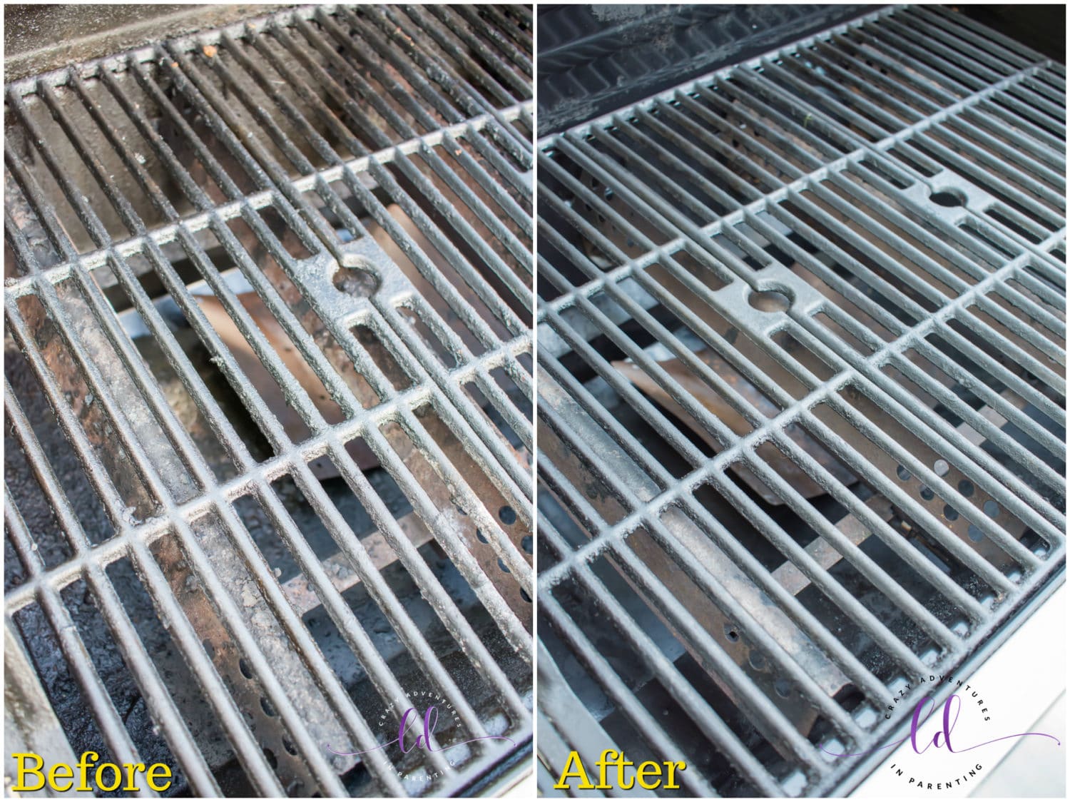 Before and After Grill Grate