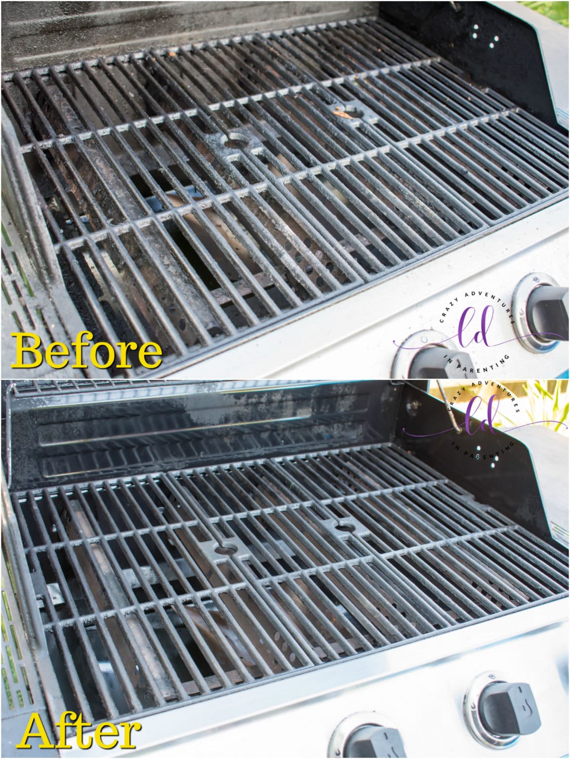 Before and After Grill Grates
