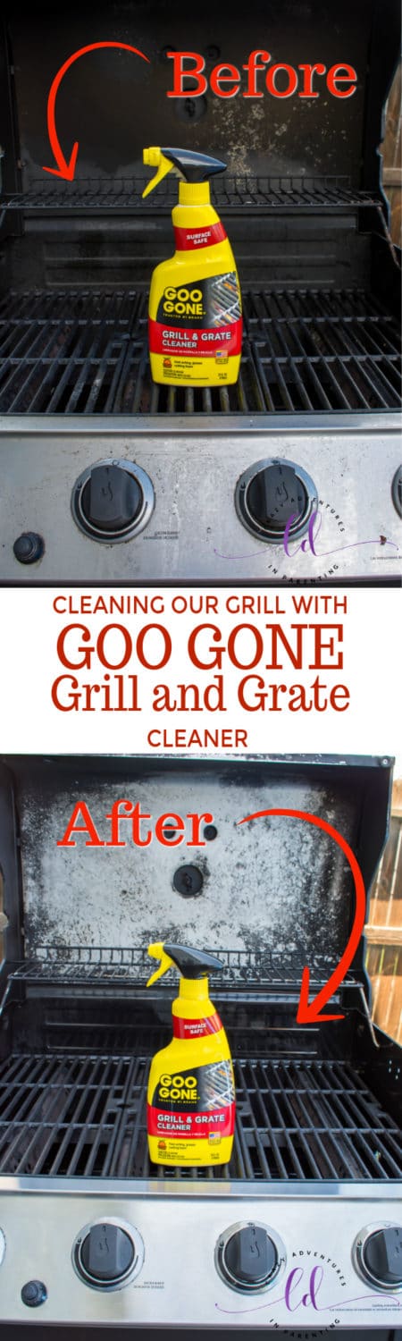 Cleaning Our Grill with Goo Gone Grill and Grate Cleaner