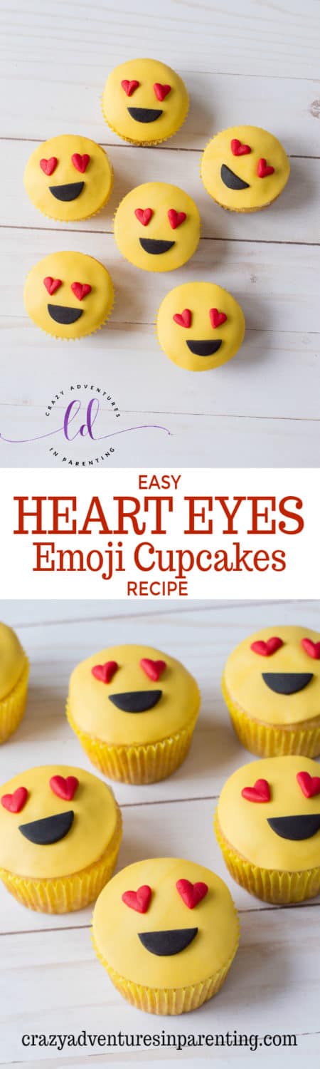 Easy Heart Eyes Emoji Cupcakes Recipe