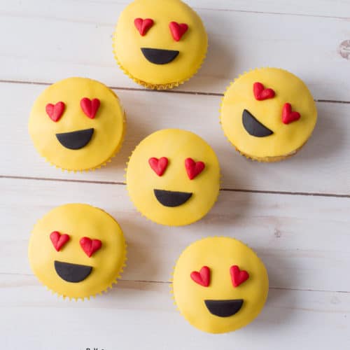 Heart Eyes Emoji Cupcakes Recipe