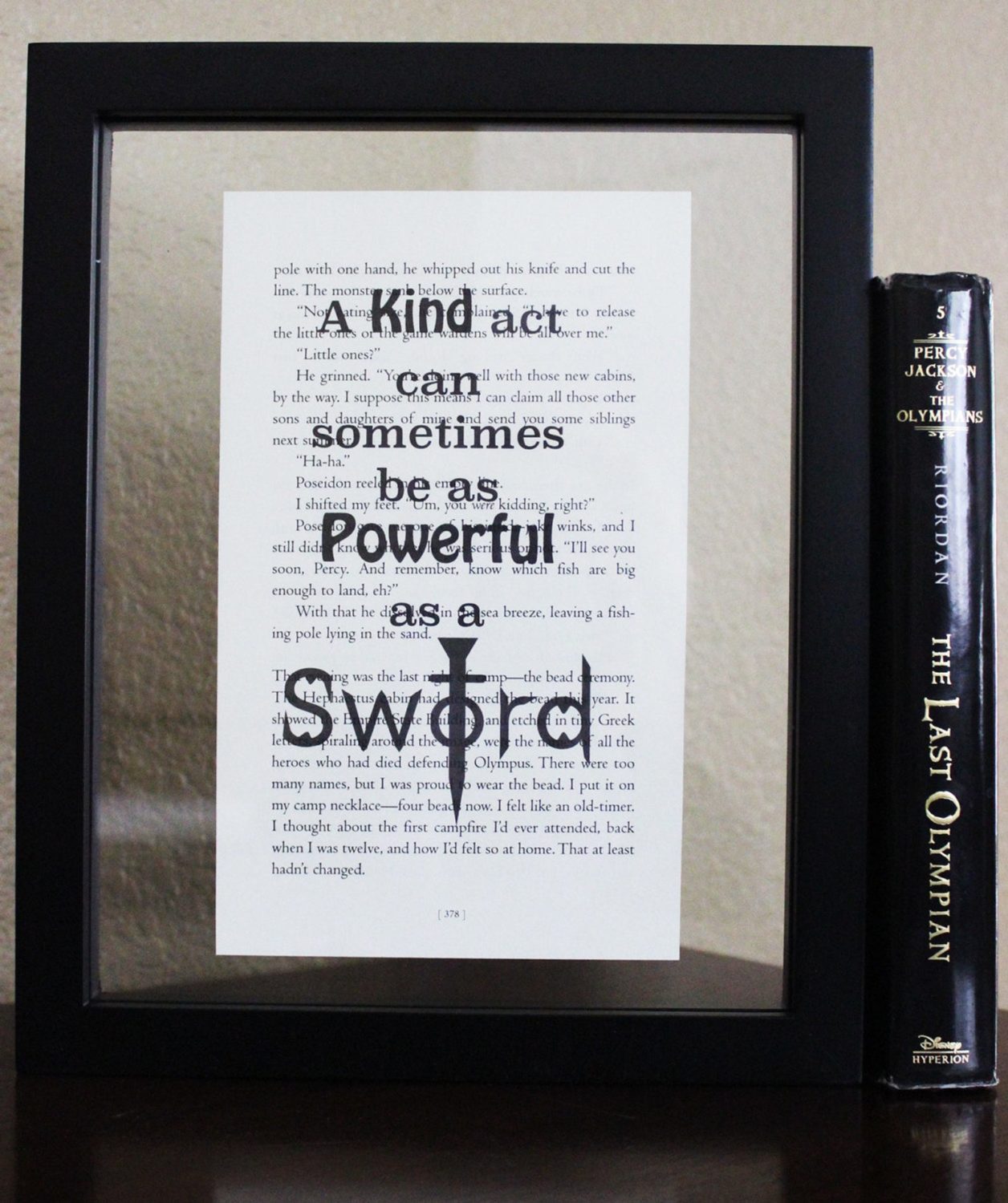 Percy Jackson Book Quote Art