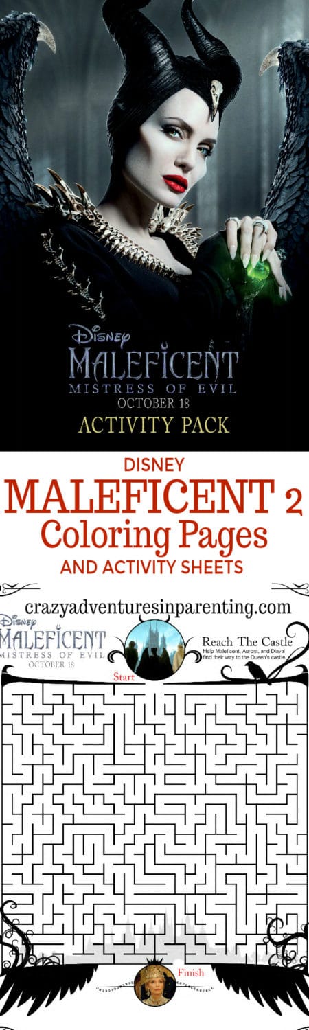 Disney Maleficent 2 Coloring Pages and Activity Sheets