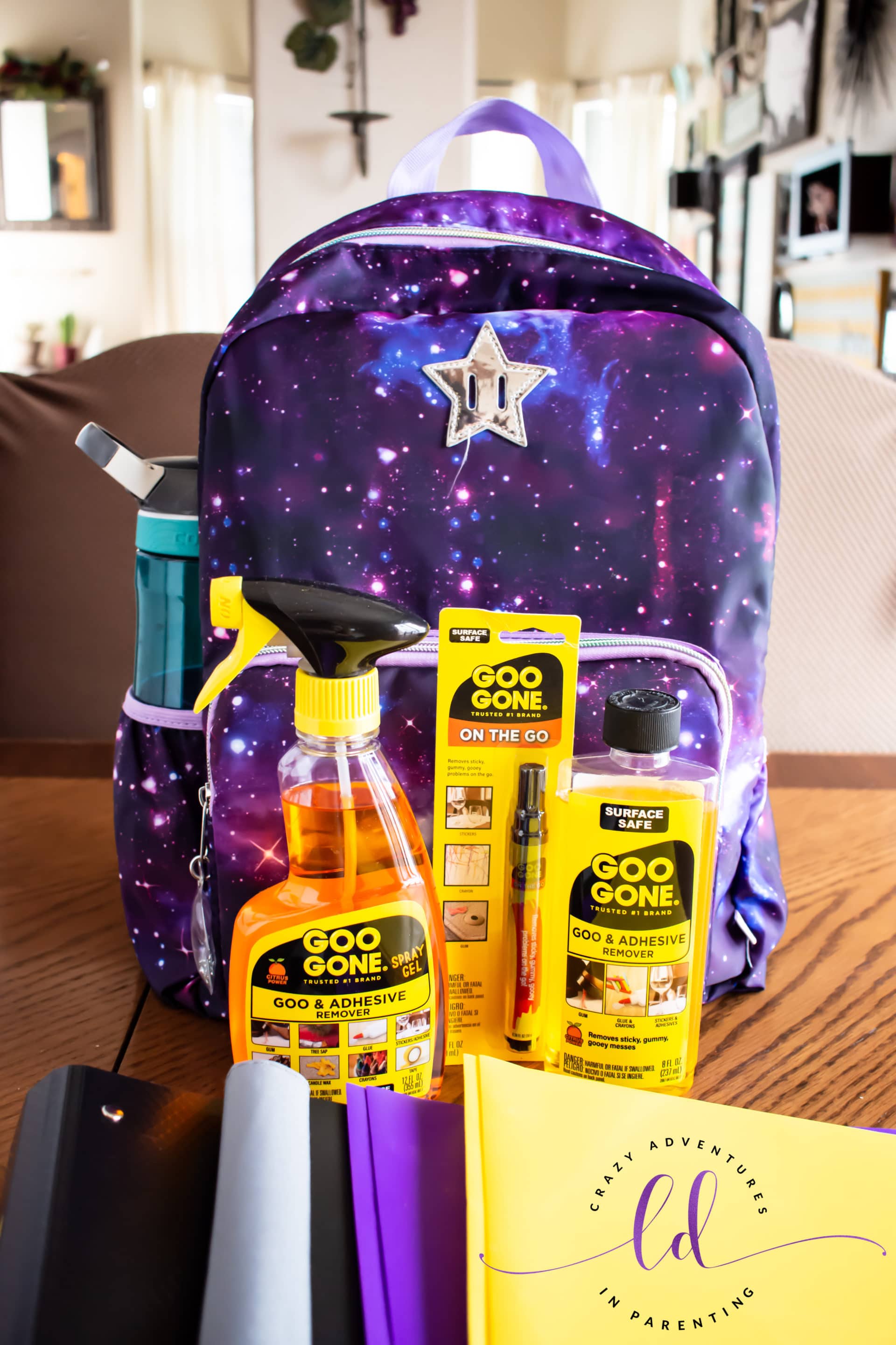 Back to School with Goo Gone  Crazy Adventures in Parenting