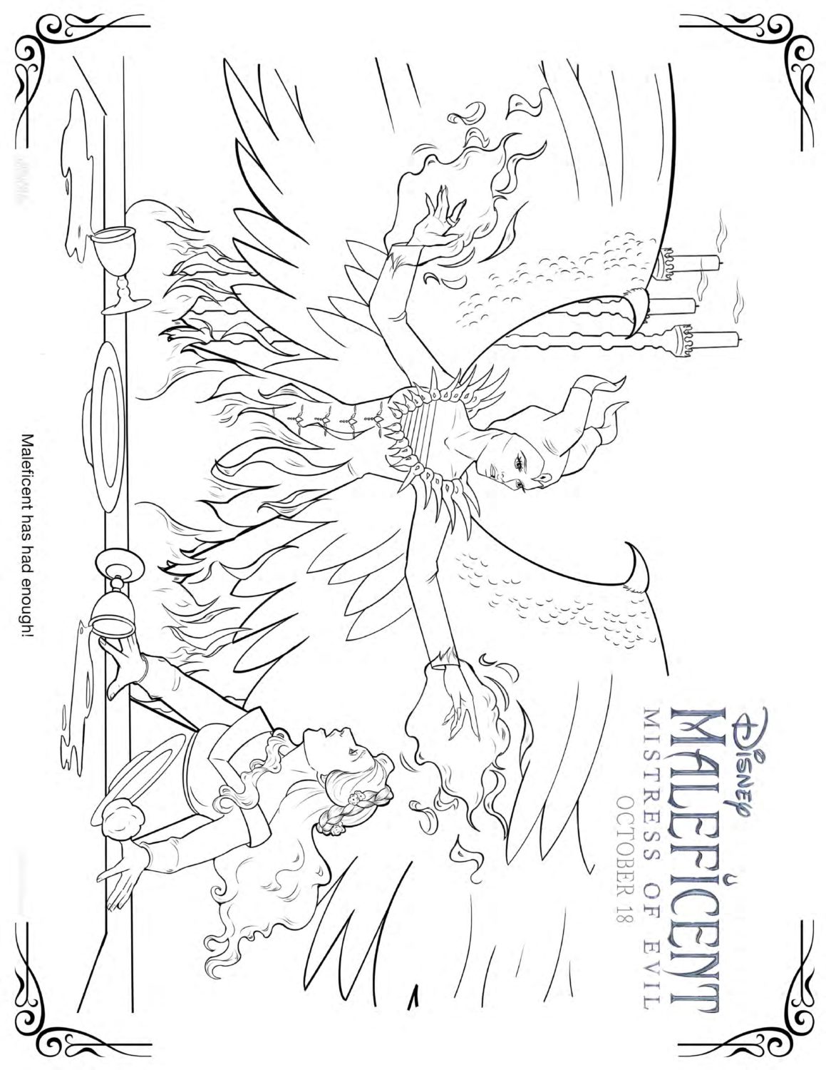 Maleficent 2 Enough Coloring Pages and Activity Sheets