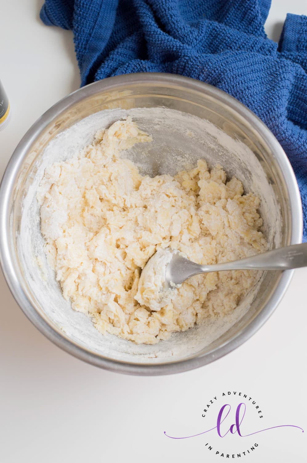 Mix Dry Ingredients into Wet to Make Frankenstein Cookies