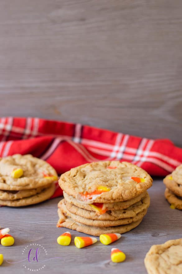 Candy Corn Peanut Butter Cookies Crazy Adventures in Parenting