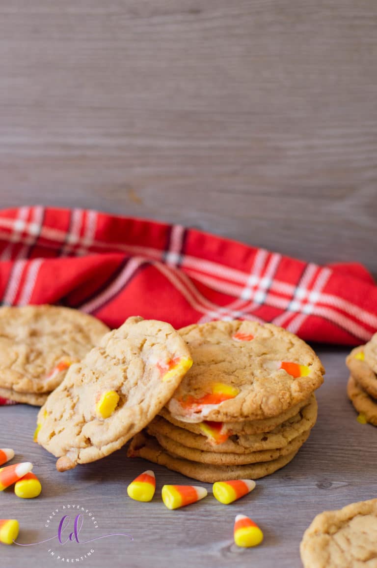 Candy Corn Peanut Butter Cookies Crazy Adventures in Parenting