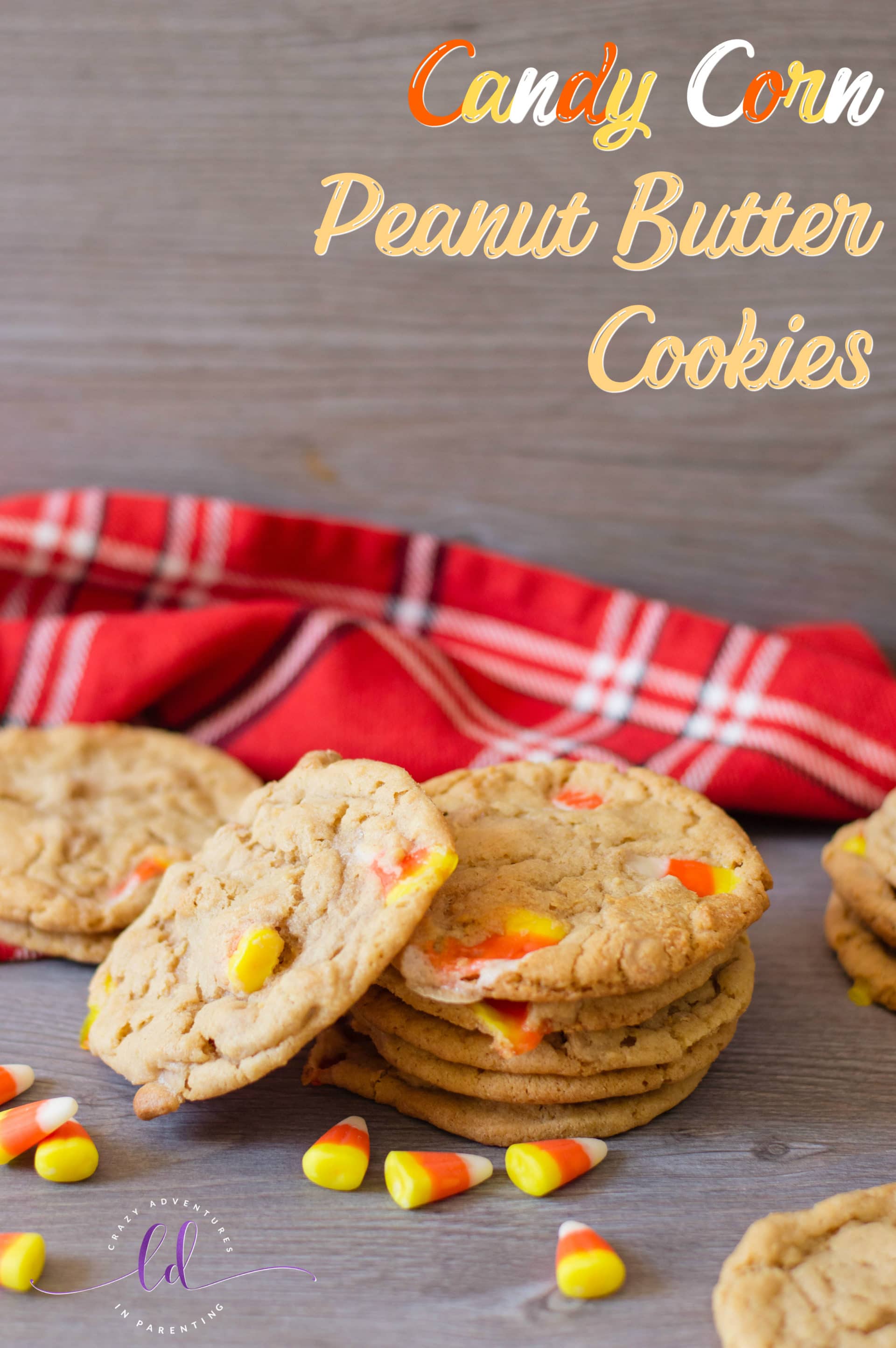 Candy Corn Peanut Butter Cookies Crazy Adventures in Parenting