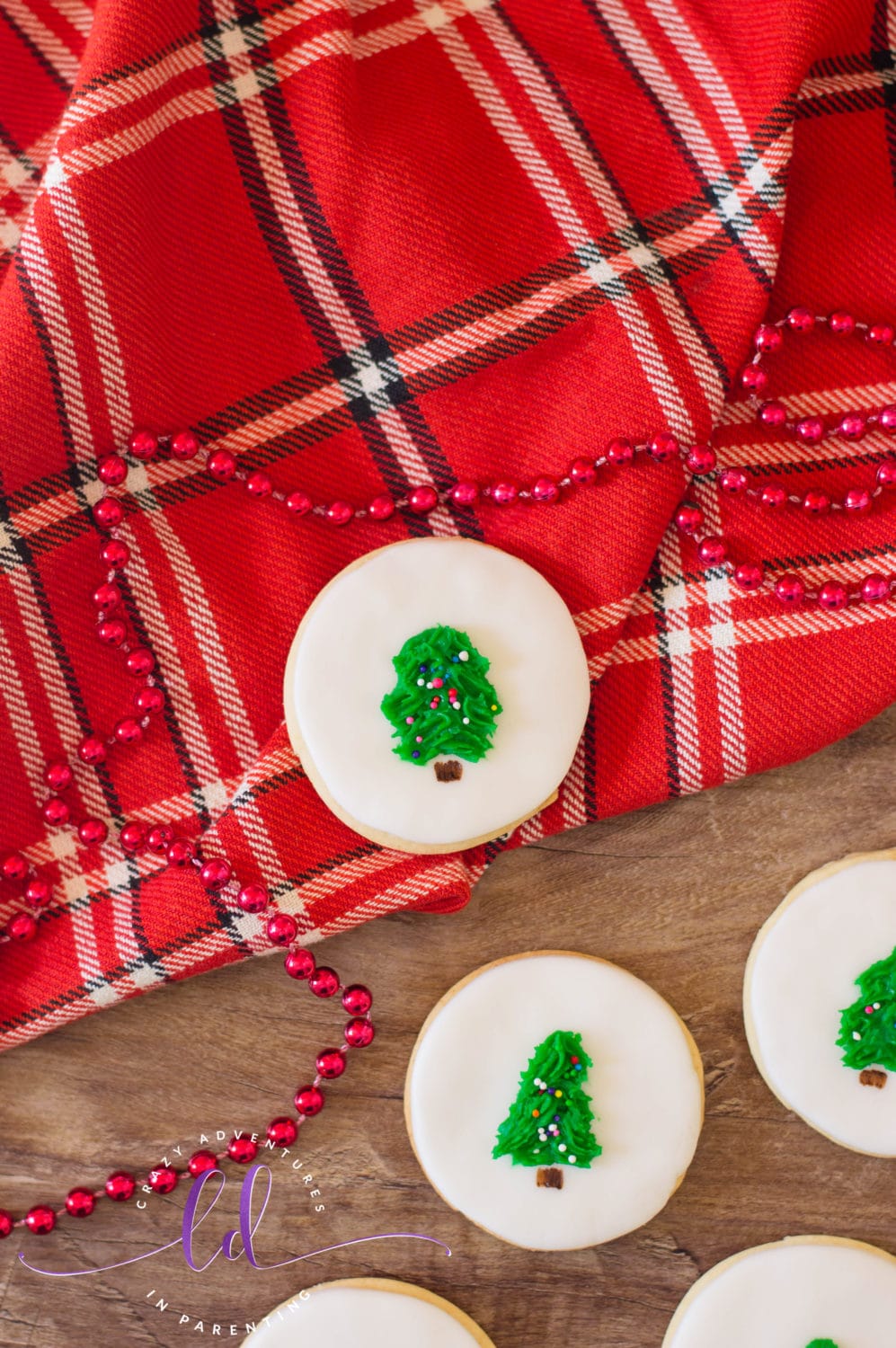 Christmas Tree Cookies for Cookie Exchanges