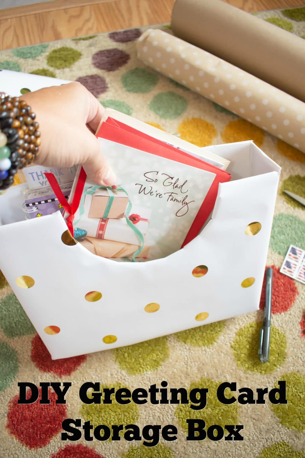 DIY Greeting Card Storage Box Tutorial + American Greetings