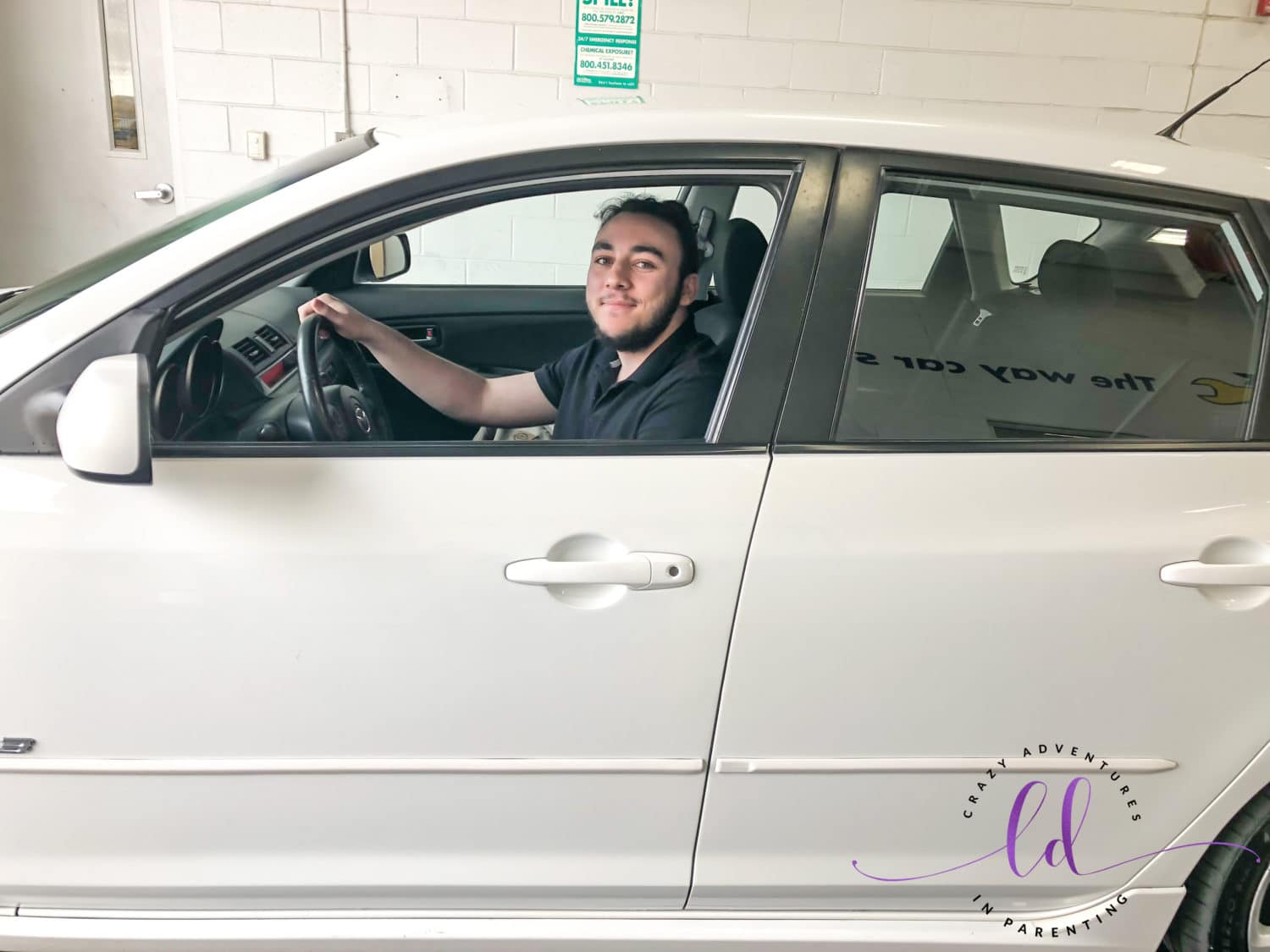 Dude's first new car