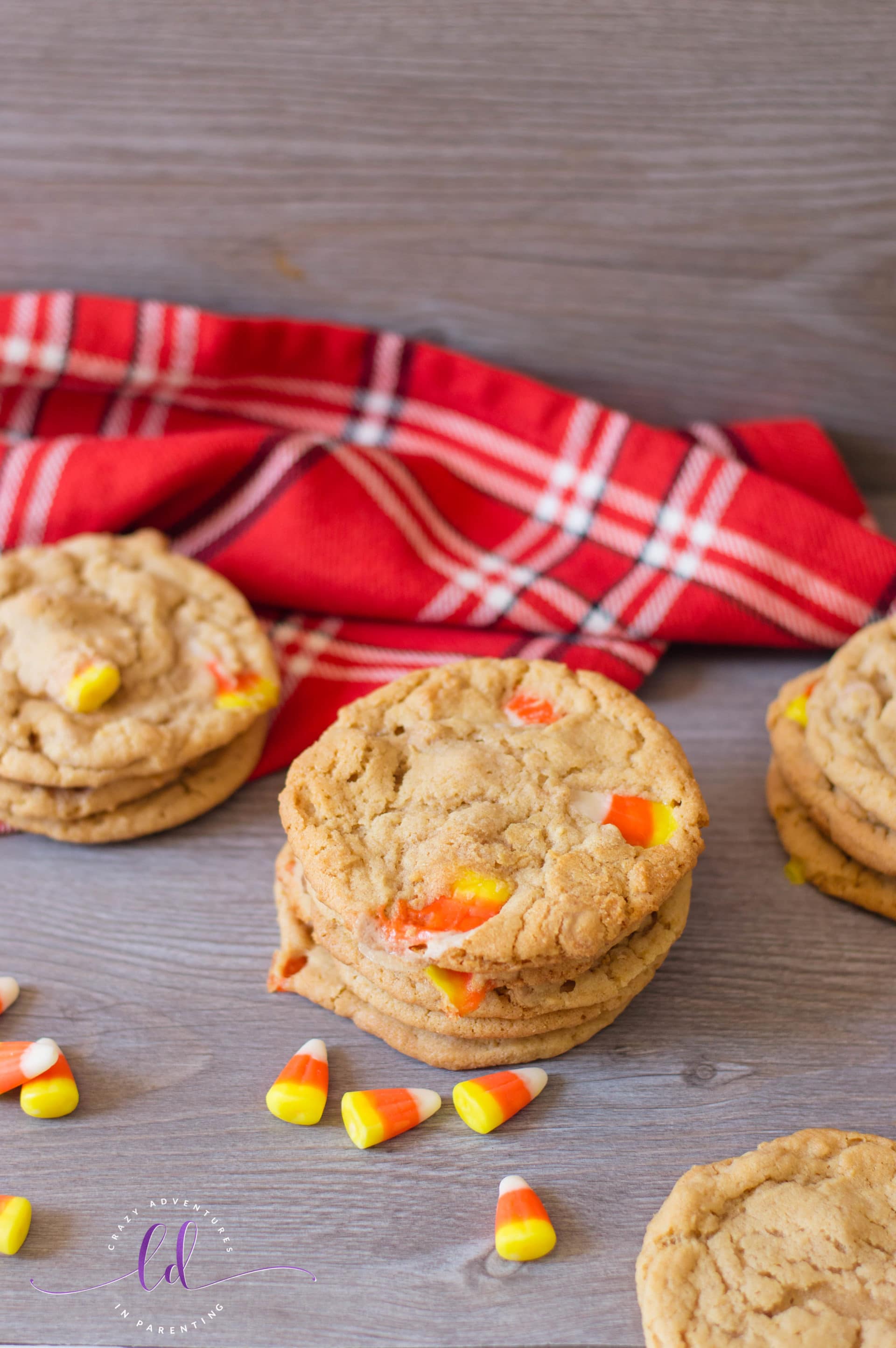 Easy Candy Corn Peanut Butter Cookies