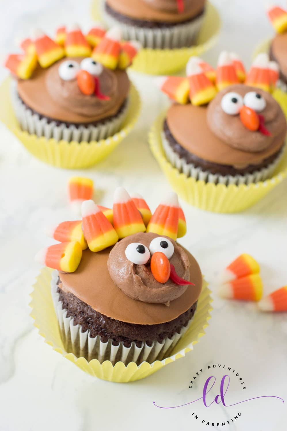 Fun to Decorate Turkey Cupcakes Recipe