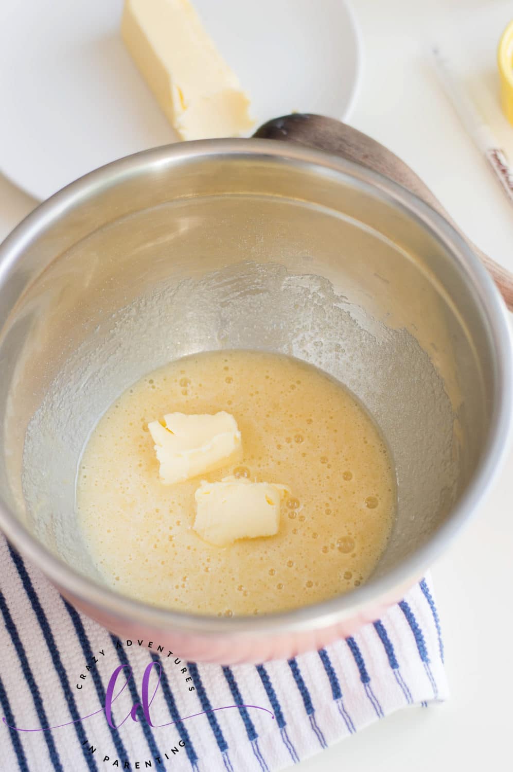 Melt Butter for Christmas Tree Cookies