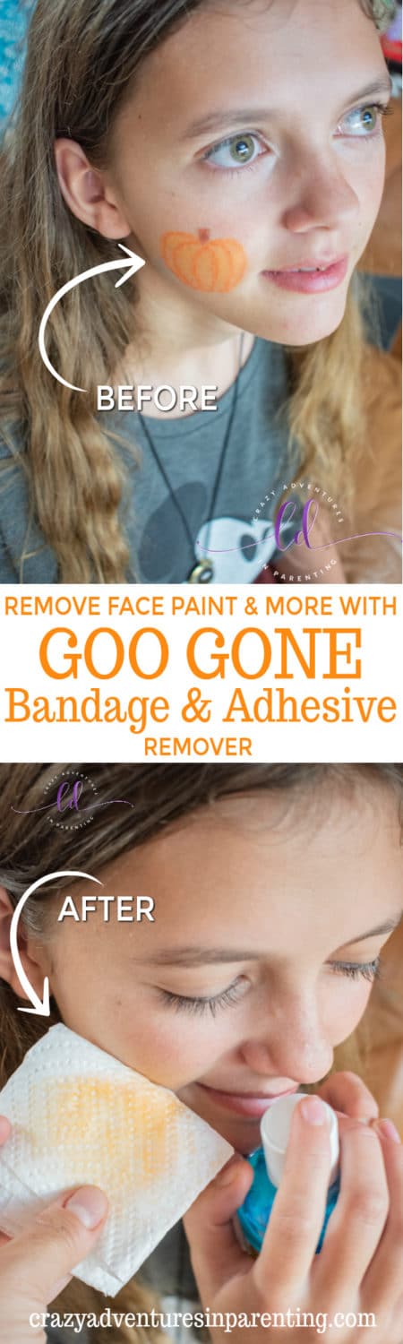 Remove Face Paint and More with Goo Gone Bandage & Adhesive Remover