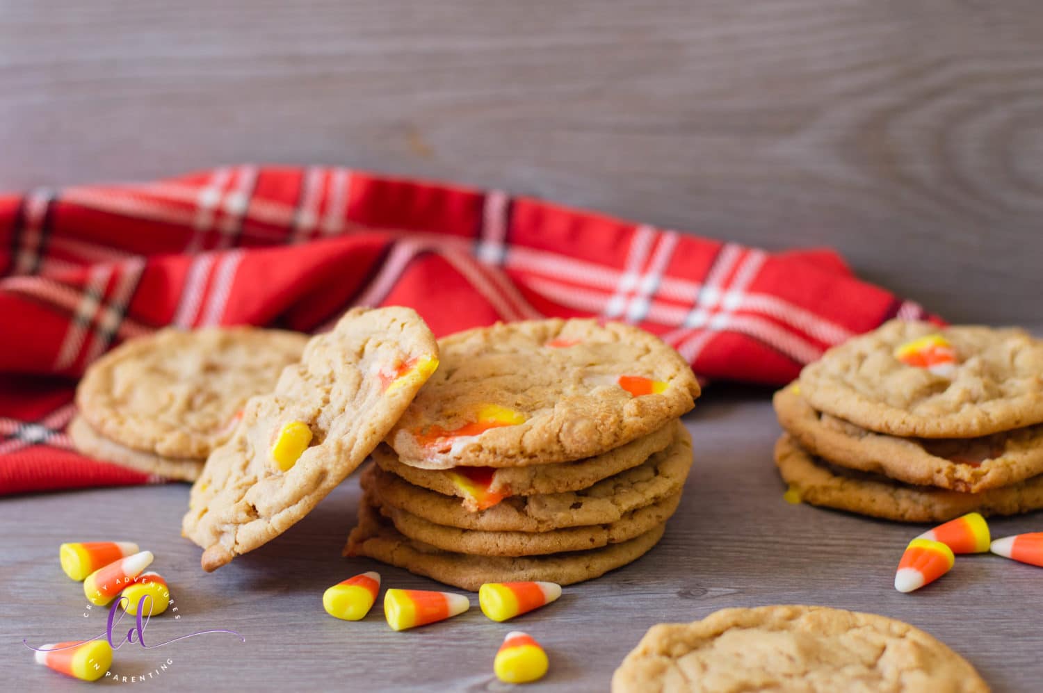 Simple Candy Corn Peanut Butter Cookies