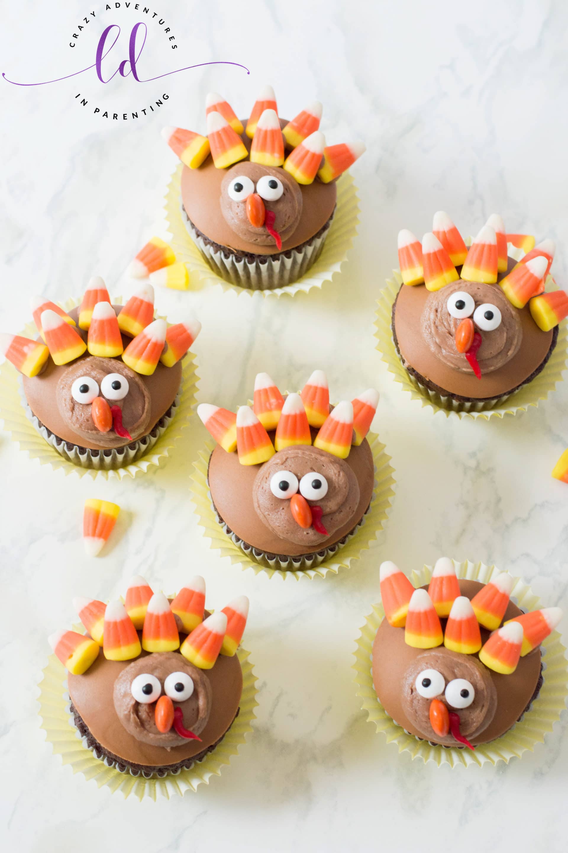 Turkey Cupcakes Recipe for Thanksgiving