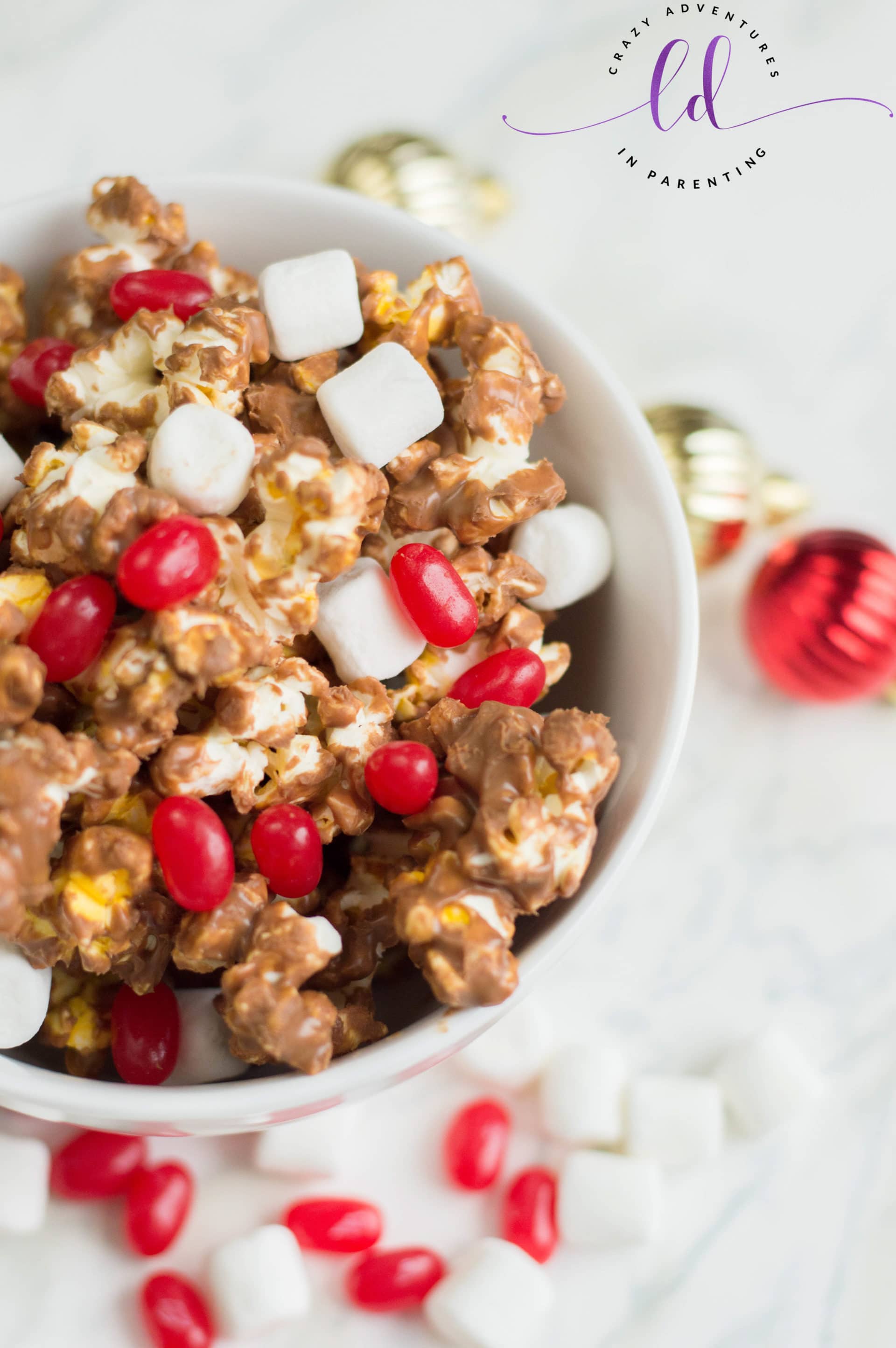Easy Christmas Popcorn Recipe for Holidays | Crazy Adventures in Parenting