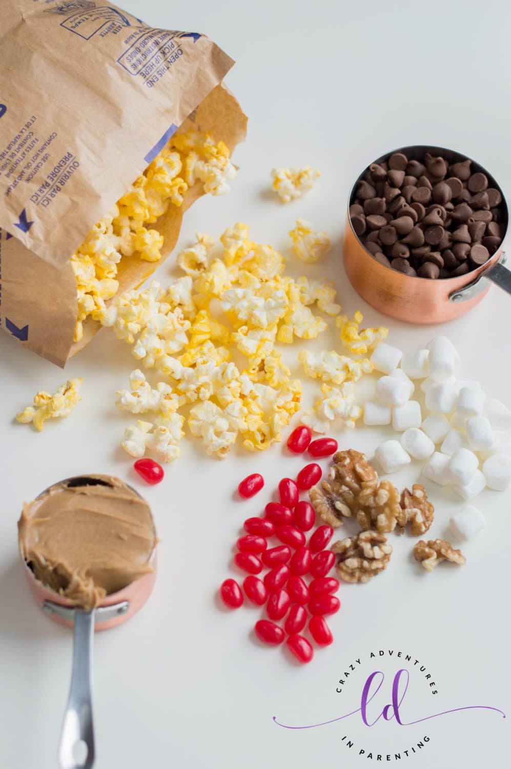 Ingredients to Make Christmas Popcorn