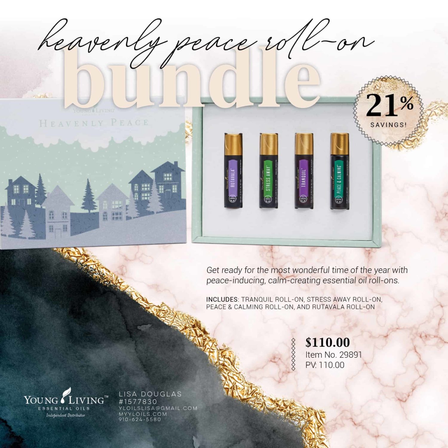 Young Living Heavenly Peace Roll-On Bundle Black Friday 2019