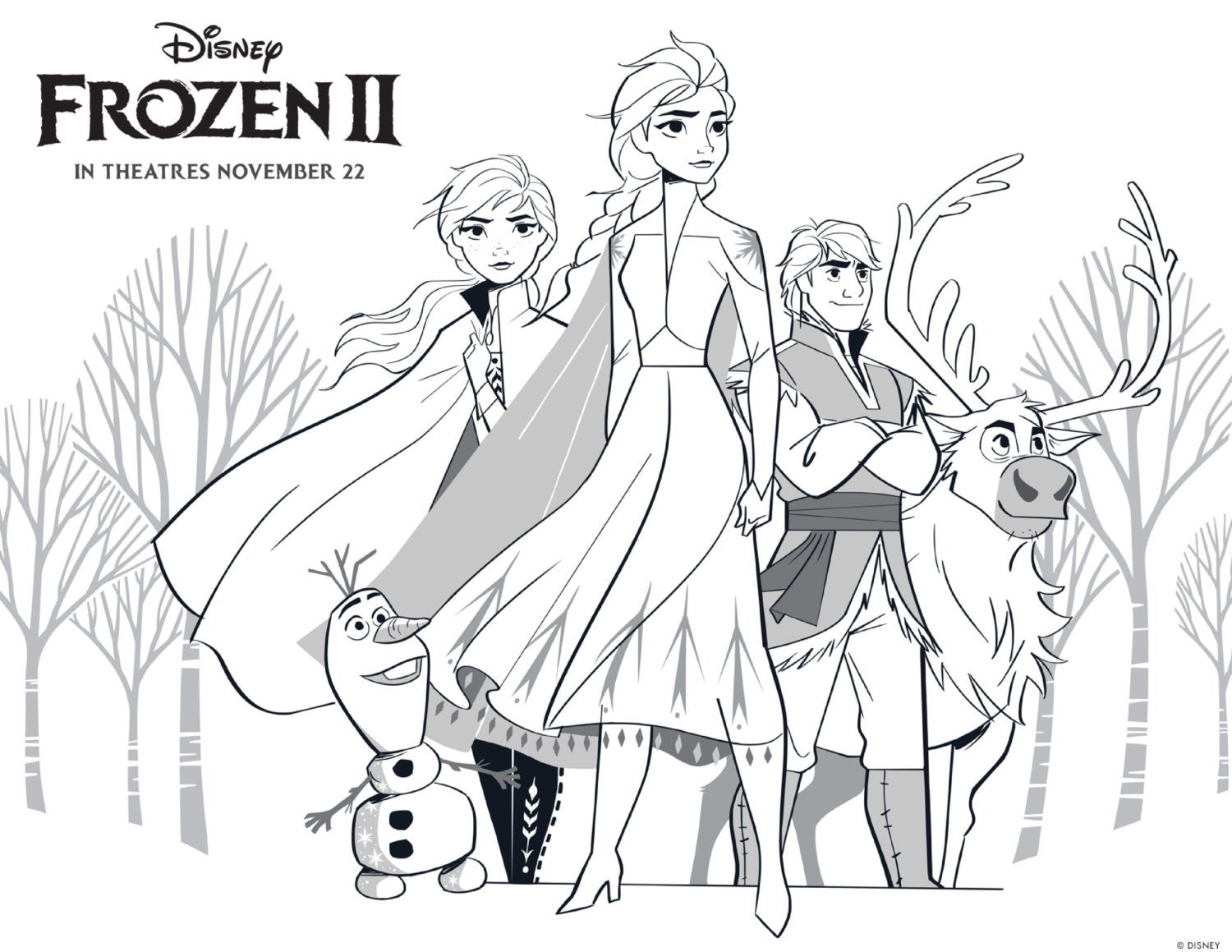 Frozen 2 Coloring Page