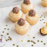 Top with Candy for Golden Ferrero Rocher New Year's Eve Cupcakes