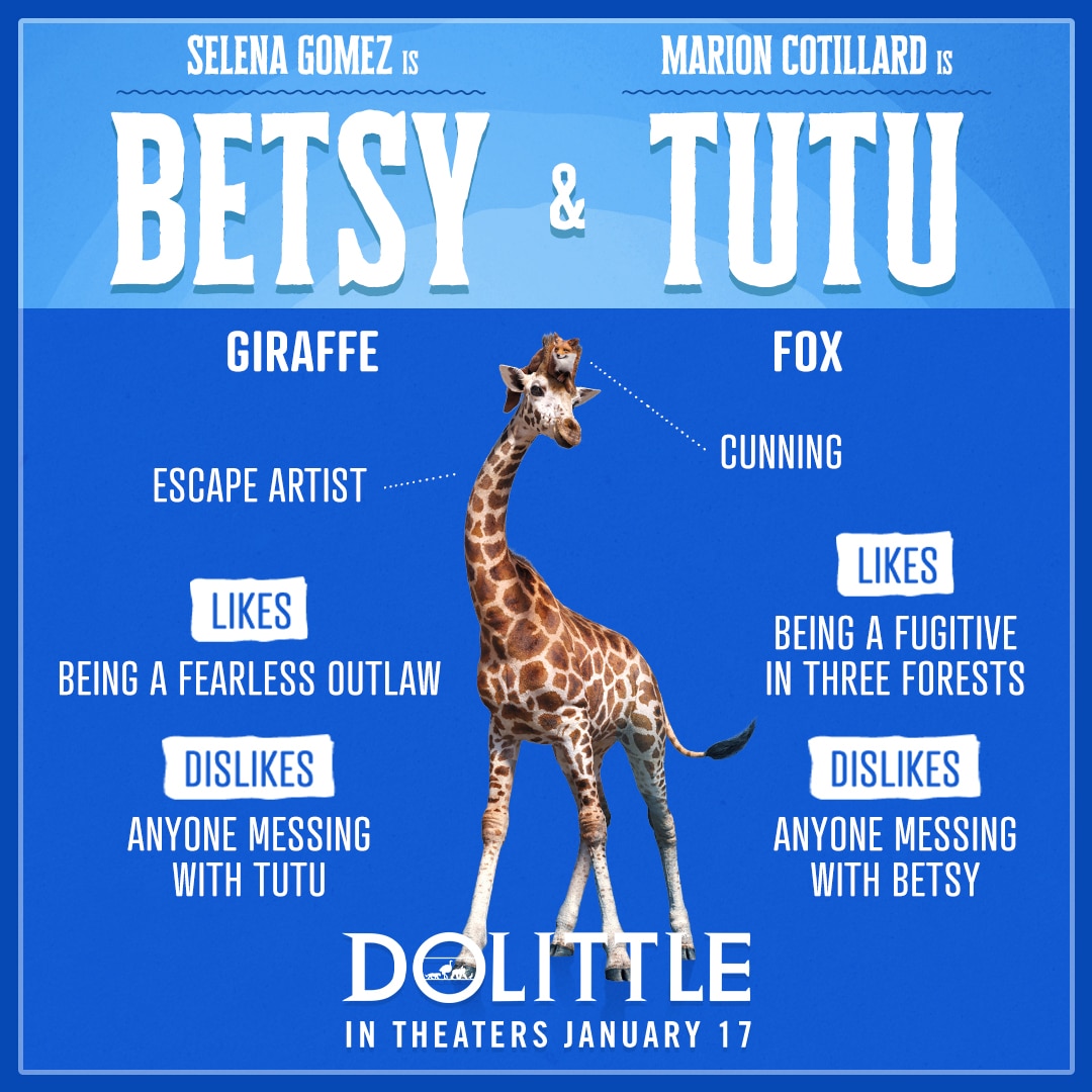 Dolittle Animal Trading Cards Betsy and Tutu