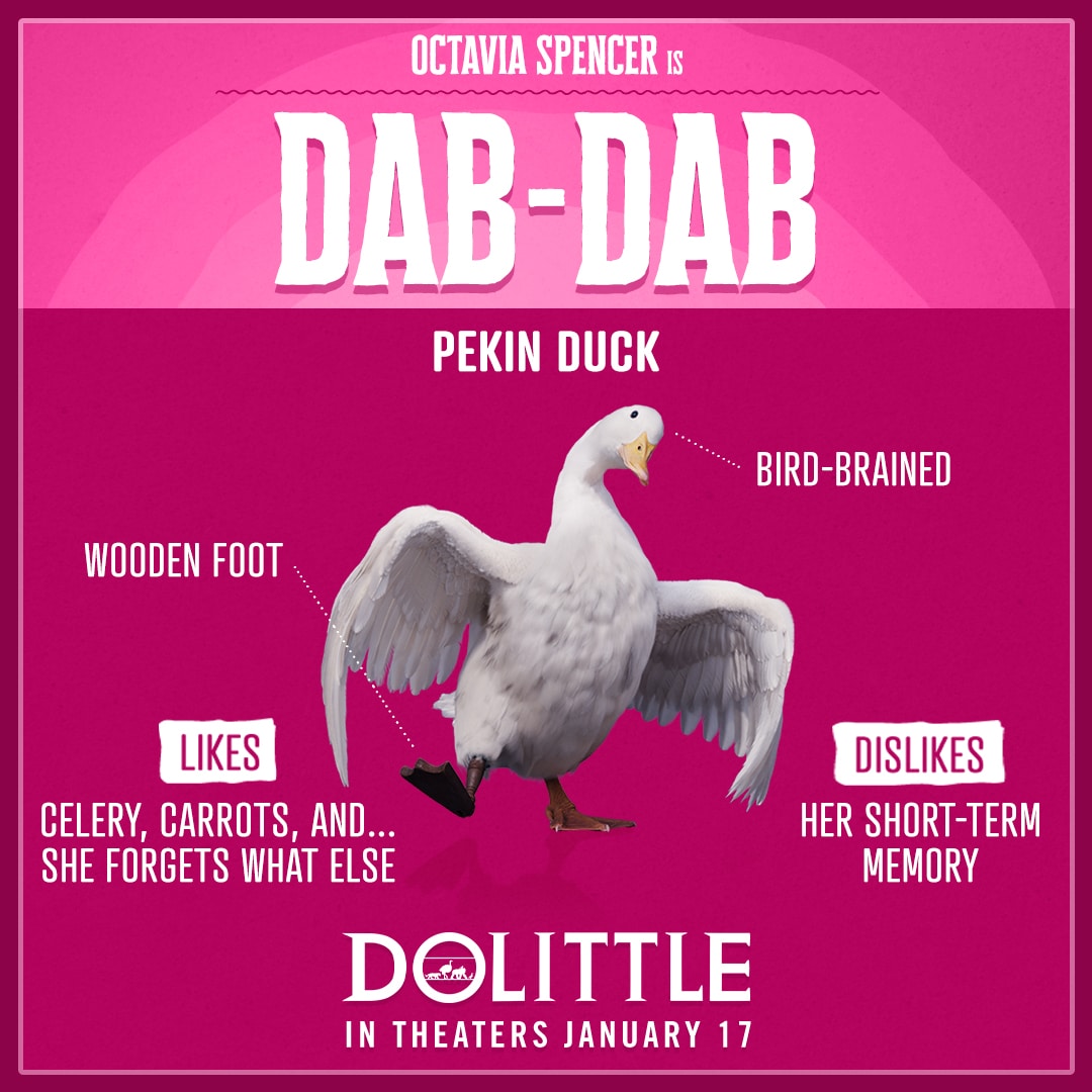 Dolittle Animal Trading Cards Dab-Dab