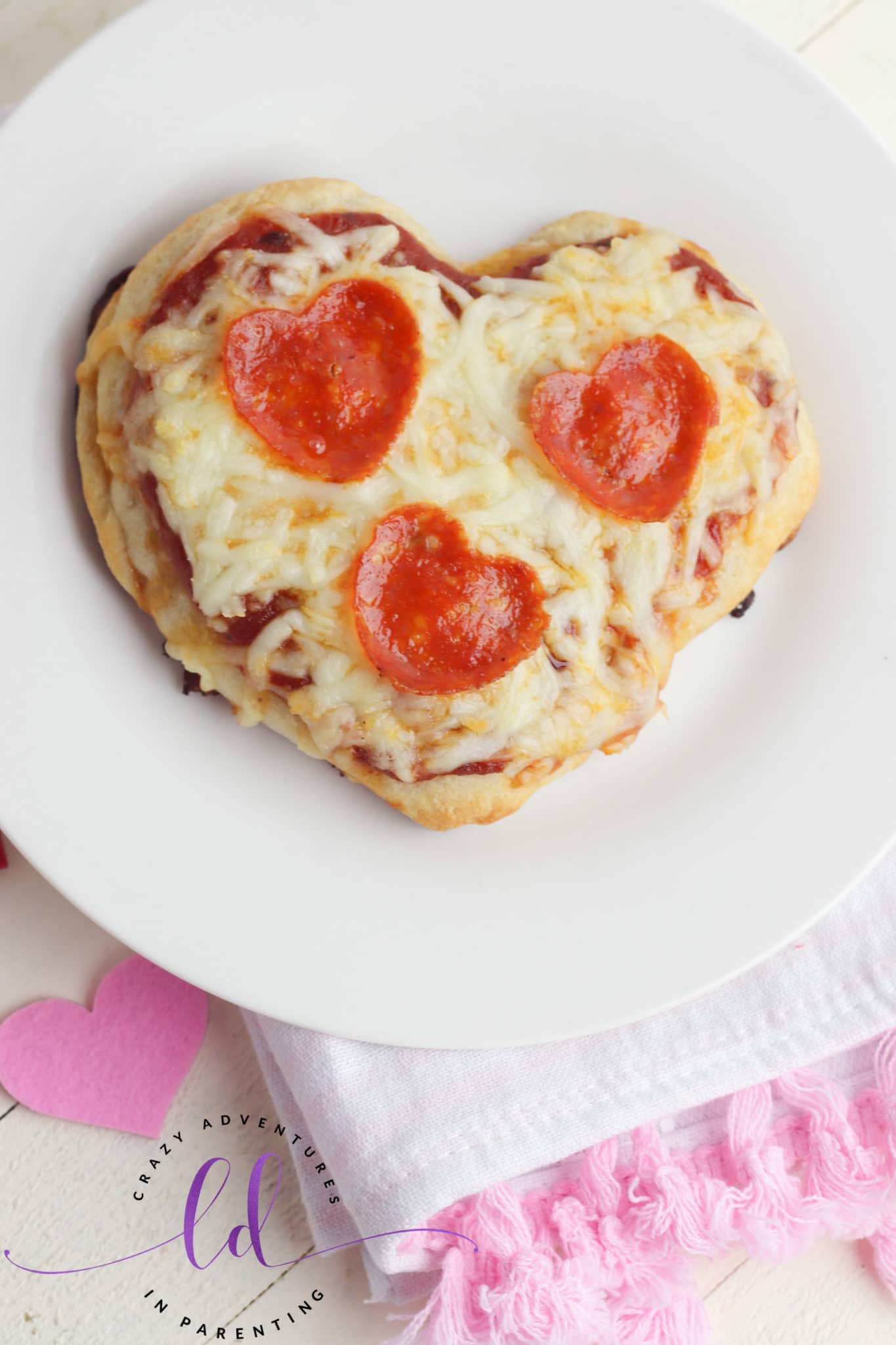 Easy Heart-Shaped Pizza for Valentine's Day