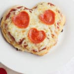 Heart-Shaped Pizza for Valentine's Day