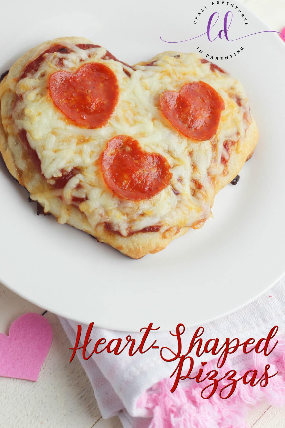 Heart-Shaped Pizzas {Perfect for Valentine's Day} | Crazy Adventures in ...