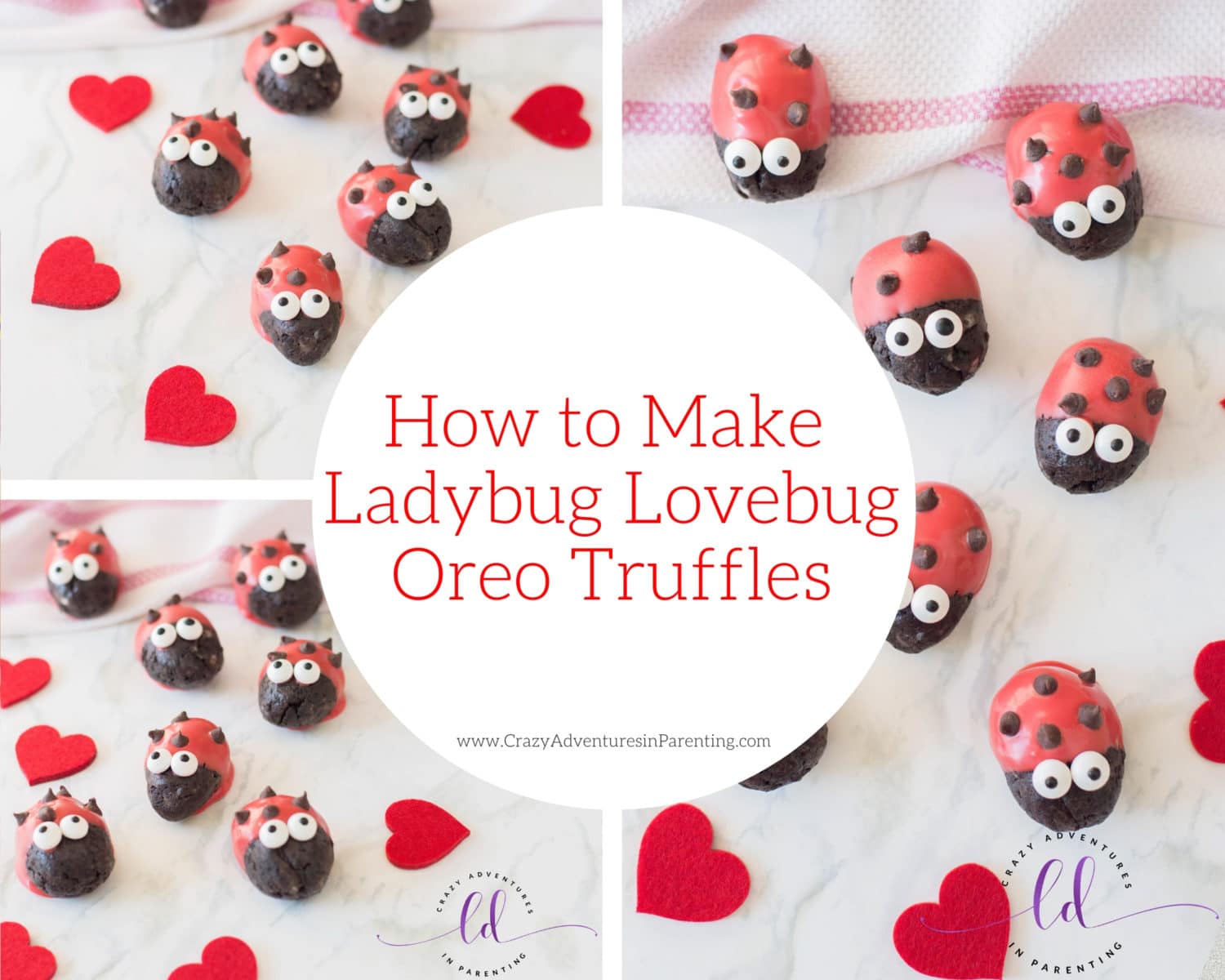 How to Make Ladybug Lovebug Oreo Truffles
