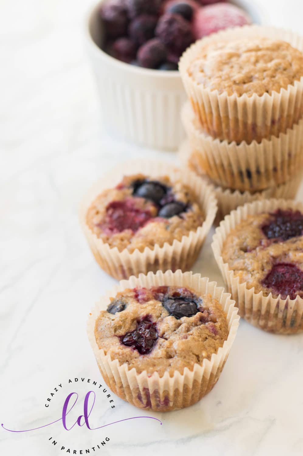 Simple Healthy Berry Muffins