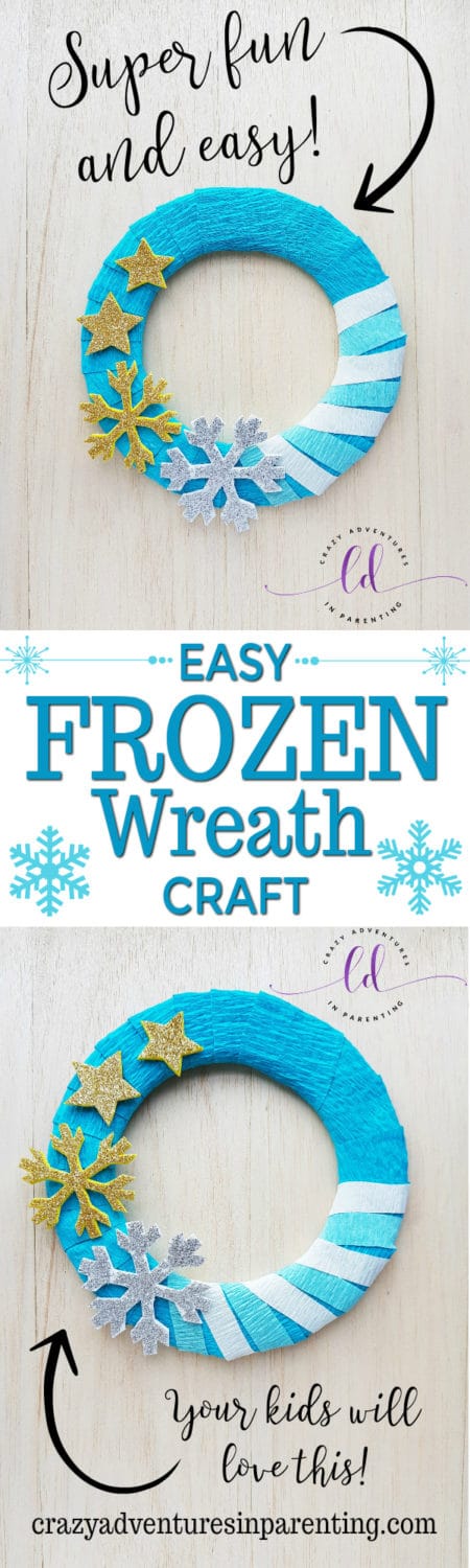 Super Fun and Easy Frozen Wreath Craft Tutorial