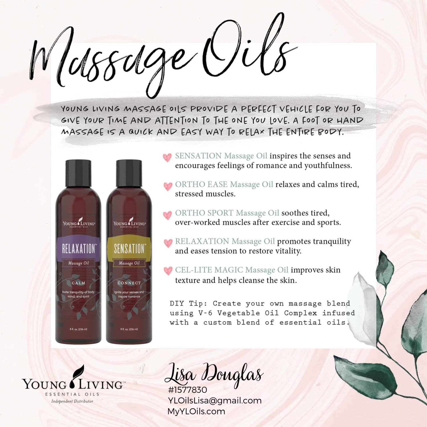 Valentine's Day Essential Oils Gift Guide - Massage Oils