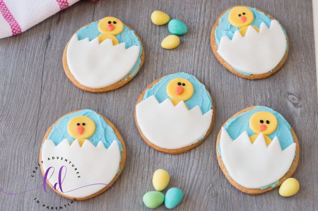 Chick Egg Cookies for Easter