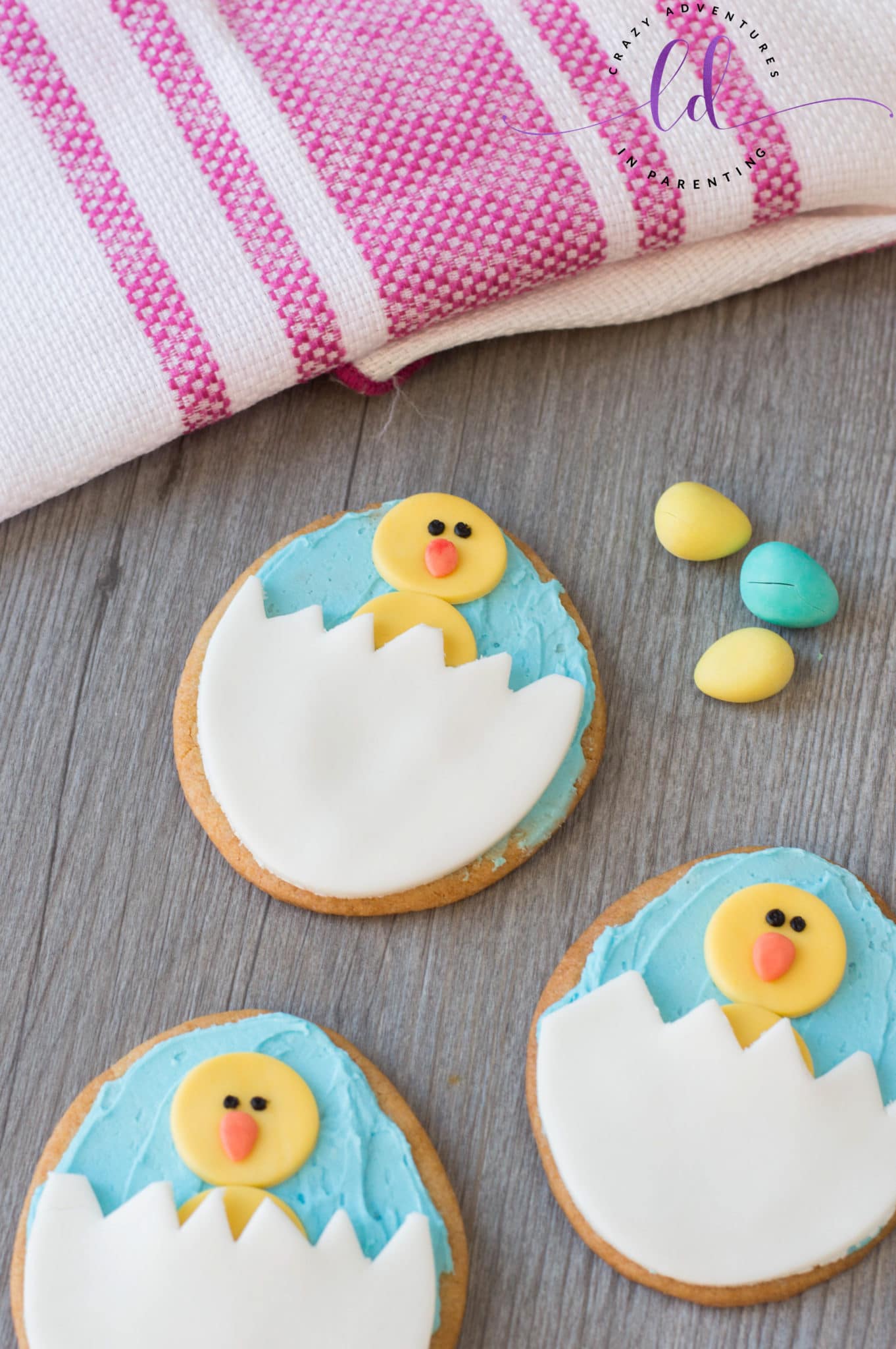 Chick Egg Cookies for Spring